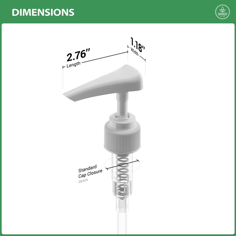 Pump for Shampoo Bottle 33.8 oz, Conditioner, Lotion, 1-Inch Neck,