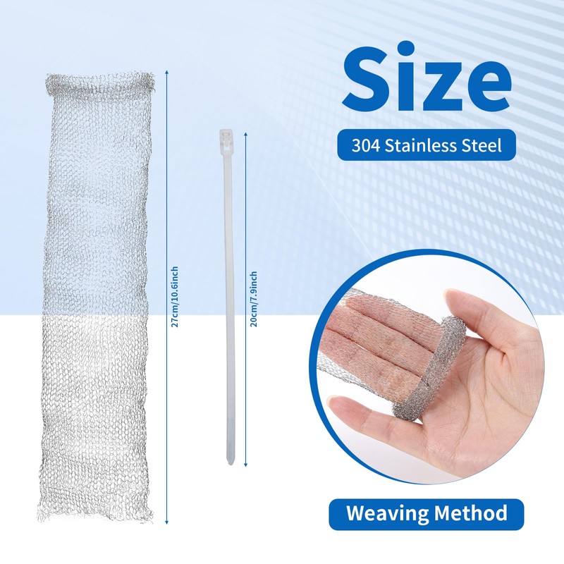 40 Pieces Lint Traps Stainless Steel Washing Machine Lint Snare