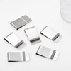 6 PCS Stainless Steel Money Clips for men, Silvery metal