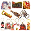 12 London Souvenir Magnets Keyring - Union Jack Magnet Key