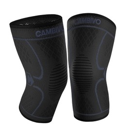CAMBIVO Knee Support Sleeve for Men and Women (2 Pack)