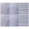 6 Sheets Musical Note Nail Stickers 3D Self Adhesive Music