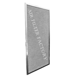 Air Filter Factory 9 x 19 x 0.37 Inches Range Hood Aluminum Mesh Grease Vent Filter 2-Pack