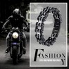 Cupimatch Men's Biker Motorcycle Chain Bracelet Stainless Steel 13 mm