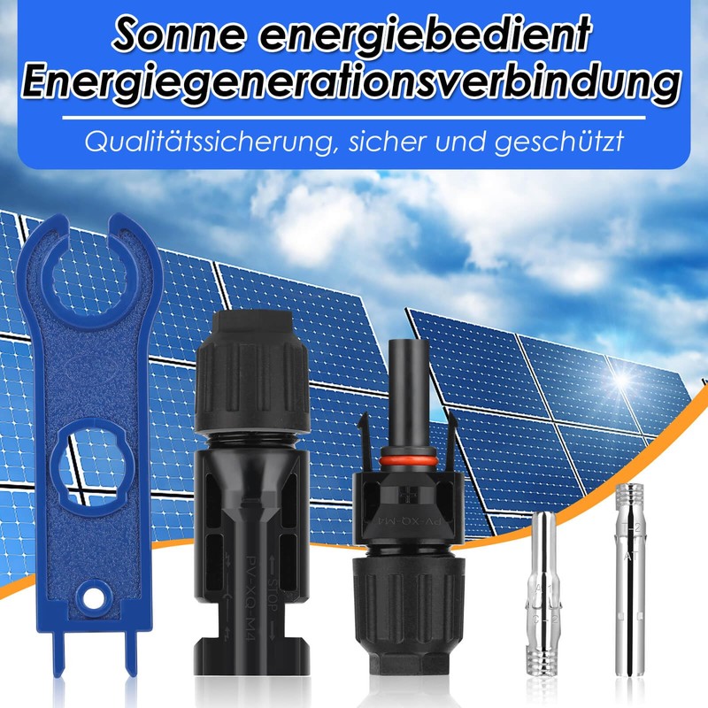 14 Pairs Solar Plugs, selizo IP67 Plug Solar Panel Plug
