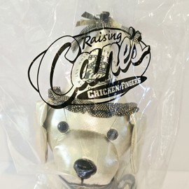 Raising Cane’s Dog Puppy Plush Golden 28th Birthday Cane Gold New Sealed!