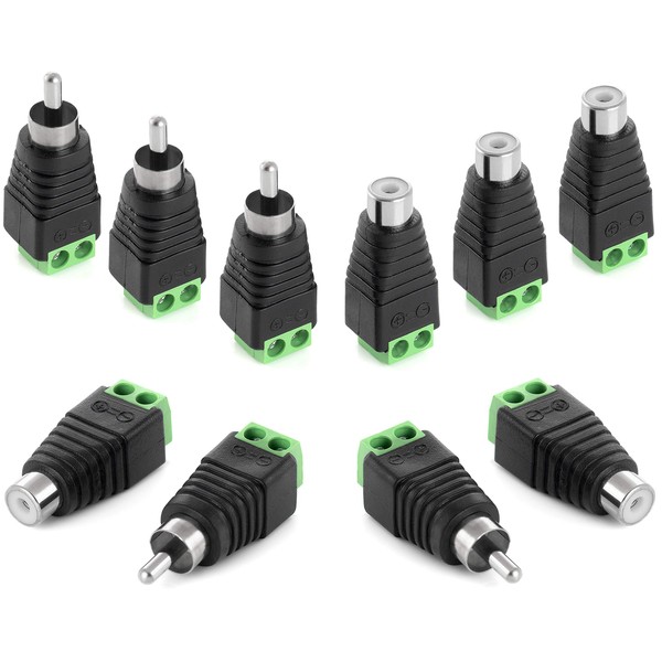 POPPSTAR RCA RCA Plug Adapter Set (5x RCA Male /