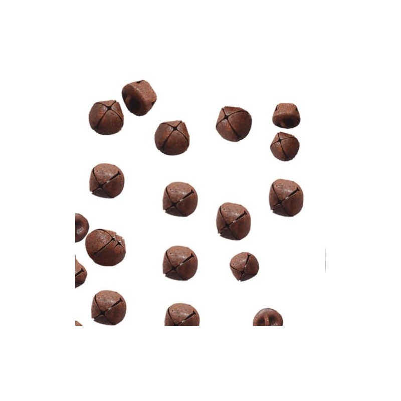 Kit di 100 campanellini arrugginiti (1,2 cm e 1,5 cm)