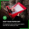 Paperdry Red A4 Landscape Waterproof Clipboard - Cold Proofing Agent,