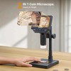 Elikliv EDM4C Coin Microscope with Scale：4.3" Digital Microscope with Adjustable