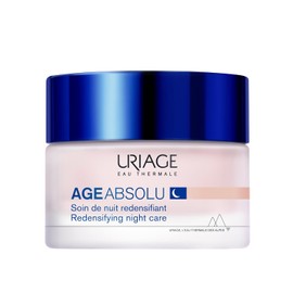Uriage Age Absolu Mascarilla de noche reafirmante 50ml - con Retinol , Ácido Hialurónico y manteca de karité - Booster Procolágeno X6. Reduce visiblemente las arrugas. Textura fresca y ultra cómoda. Patente exclusiva antienvejecimiento