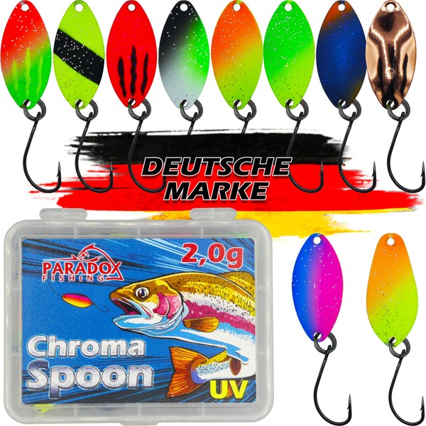 Paradox Fishing Trout Spoon Set I 10 Spoons 2.0 g