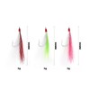 Briny River Pack of 12 Bucktail Teaser Fishing Hooks Saltwater