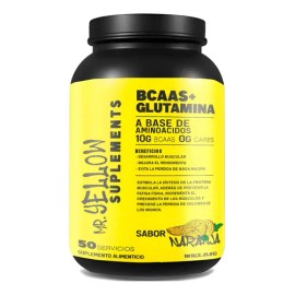 Aminoácidos Bcaas + Glutamina 1kg Mr. Yellow Varios Sabores