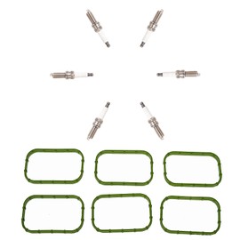 Yoshi Motors Pack of 6 Spark Plug With Gasket Replacement For Chrysler Dodge Jeep Ram Avenger Challenger Charger Durango Journey Cherokee Wrangler 3.6 V6 97390 9407 LKR7BGPS RER8ZWYCB4