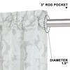 Loom and Mill Luxury Valances for Windows, Elegant Damask Thick