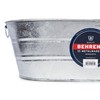 Behrens 16 Gallon Round Galvanized Weatherproof Steel Tub with Wire
