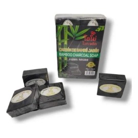 3 Jabónes Natural De Carbón De Bambú Para Limpieza Profunda                                                                                           
