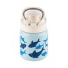 Stainless Steel Water Bottle, 400 ml, Children's Shark Design