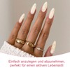 Auriselle Press on Nails Lang 24 Stück Französisch Falsche Mandel