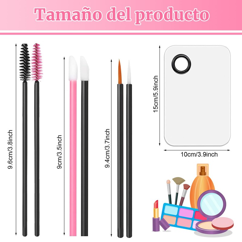 Herramientas de Aplicación de Maquillaje Desechables, Kit de Aplicadores de