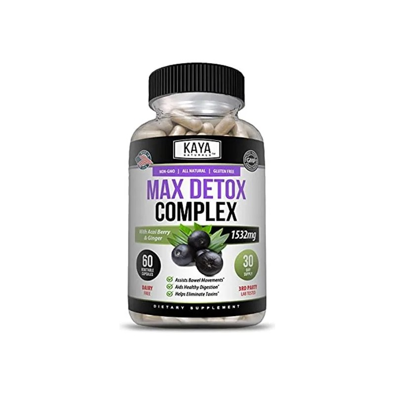Kaya Naturals Max Detox Herbal 1532 Mg 60 Cápsulas