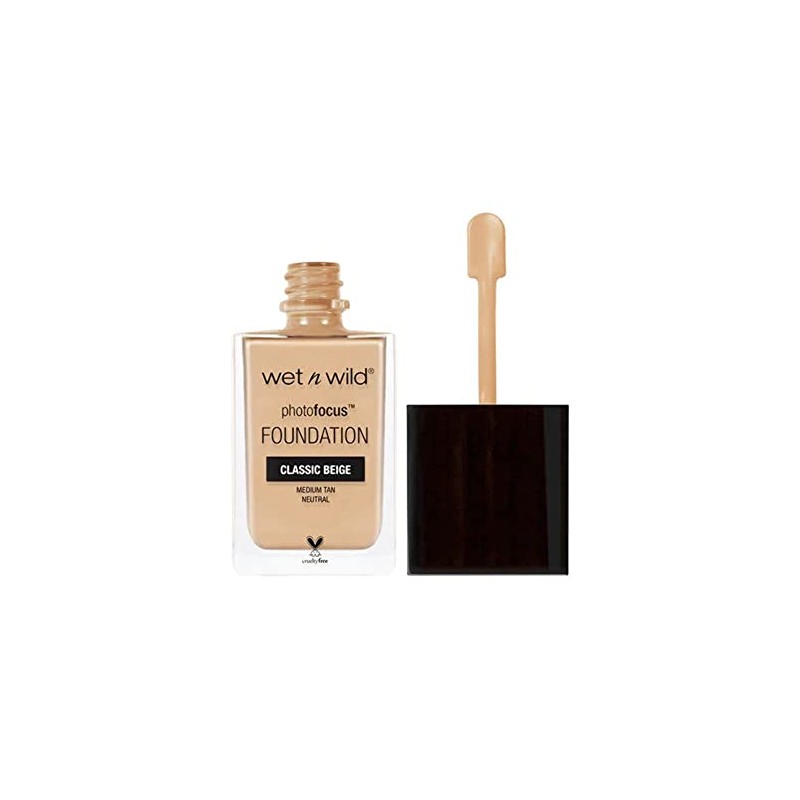 Wet N Wild Photo Focus Foundation, Beige clásico, 29,57ml