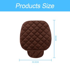 CGEAMDY Universal Car Seat Cover Seat Cushion Plush Non-Slip Chair Soft Breathable Seat Cushion for Most Cars SUVs (Coffee)