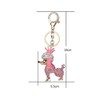 Cute Bling Crystal Animal Keyring Charm Bear Poodle Elephant Pendant