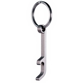 Xthel Ultra-Lightweight Titanium Keychain Bottle Opener with Key Ring | Rust-Proof & Durable Mini Beer Opener Tool for Keychain, Camping, Travel, EDC | XKBO - 901