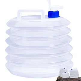 TBIBINWP Water Container, 3L/5L/10L/15L Collapsible Water Carrier with Tap, Folding Water Bucket, BPA-Free, Portable Water Tank, Perfect for Hiking Camping BBQ Picnic Outdoor Use (10L)