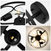 OTeedo Modern Semi Flush Mount Ceiling Light,3-Light Round Flush Mount