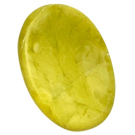 Serpentine Thumb Gem – Natural Polished Green Crystal with Thumb Indent | Smooth Pocket-Sized Oval for Grounding, Calm Focus, Daily Mindfulness & Energy Practice