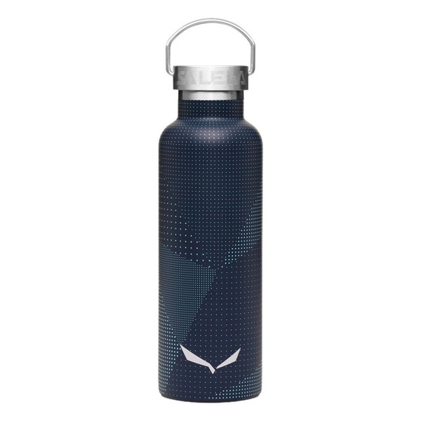 Salewa Valsura Insulated Stainless Steel 0,65L Bottle, Navy/Dots, Unisex
