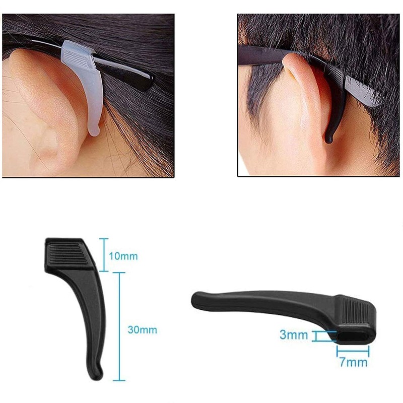MOLDERP 12 pairs Kids and Adults Sport Eyewear Retainer Hook