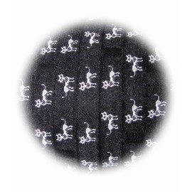 The New 3 Yards Black White Kitty Cats Collar Woven Jacquard Ribbon 3/8" W Perfect for Crafting, Gift Wrapping, and Decorating Ribb1w00701