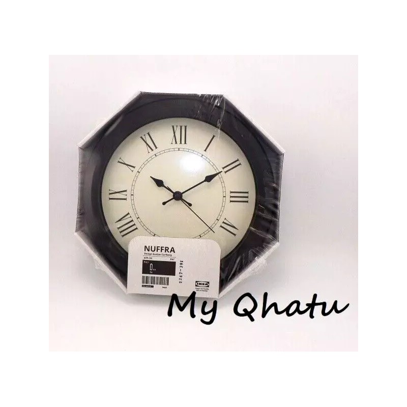 IKEA NUFFRA Wall Clock Low-voltage/bl