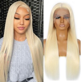 Atilck 30 Inch 613 13x6 Lace Front Wig Human Hair 200 Density Blonde Wig Human Hair 613 HD Lace Frontal Wigs Human Hair Pre Plucked 613 Wig (30 Inch)