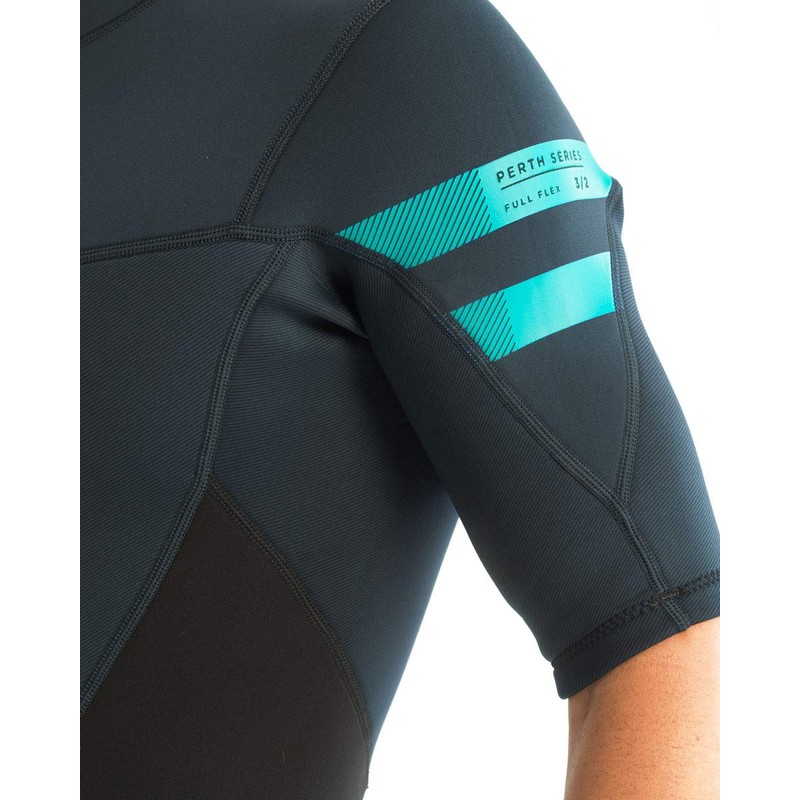 JOBE Men's Perth Shorty 3/2 mm Wetsuit, Gray, XS