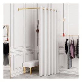 Clothing Store Fitting Room, 47 in Dressing Room Used in Mall, Boutique and Office, Corner Wall Mounted Changing Room for Privacy Protection (White, 47.24x78.74IN)