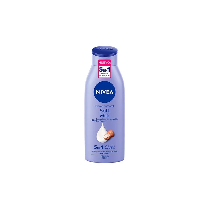 Cremma Corporal Nivea Soft Milk Piel Seca 400ml