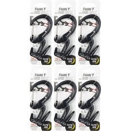 Nite Ize C9L-02-01 Large Figure 9 Carabiner, Black