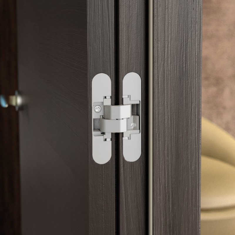 Emuca - Invisible Hinge for Access Doors, Set of Two