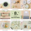 Wooden Baby Push Walker and Toddler Pull Learning Activity Toy