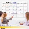 Large 36"x48" White Board Calendar Blank Dry Erase Calendar for
