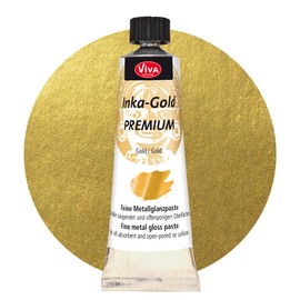 Viva Decor Inka Gold Premium 40g – Gold – Wischmetall und Gilding Wax für Glanzeffekte auf Holz, Leinwand, Ton und Beton, schnell trocknend, ideal für Patina-Effekte und DIY-Projekte