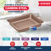 BAKKEN 6-Piece Kitchen Baking Pan Set - Commercial Grade Carbon