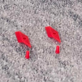 ULEIVA Replacement Power Button 2 x Red Compatible with Garmin Edge 1000 Power Button GPS Bicycle Computer Replacement Part Repair (Red)