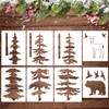 Forest Tree Stencil Set Large Pine Tree Stencils for Painting
