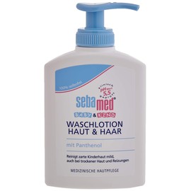 Sebamed Baby und Kind Waschlotion Haut und Haar 3er Vorteilspack, reinigt zarte Kinderhaut mild, auch bei trockener Haut und Reizungen,200 ml (3er Pack)